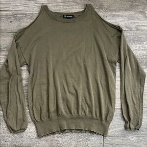 INC International Concepts Olive Knit Top